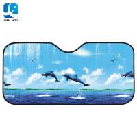 PE bubble printing cartoon car windshield sunshades